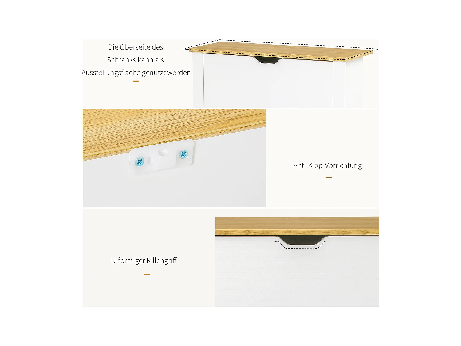 Zapatero de madera con 2 cajones grandes para entrada y pasillo, 72 x 26 x 80 cm, blanco