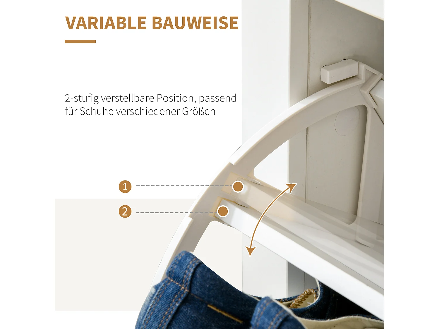 Mobile da giardino in legno con 2 cassetti grande capacità ingresso canale 72x26x80 cm bianco