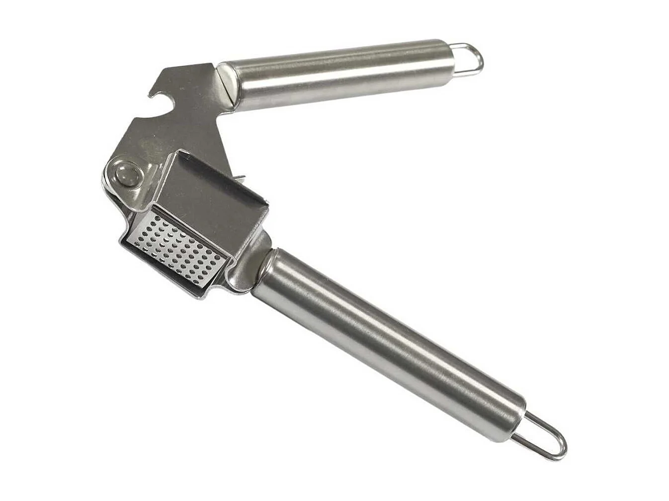 Presse ail manuel 2 en 1 avec décapsuleur en acier inoxydable