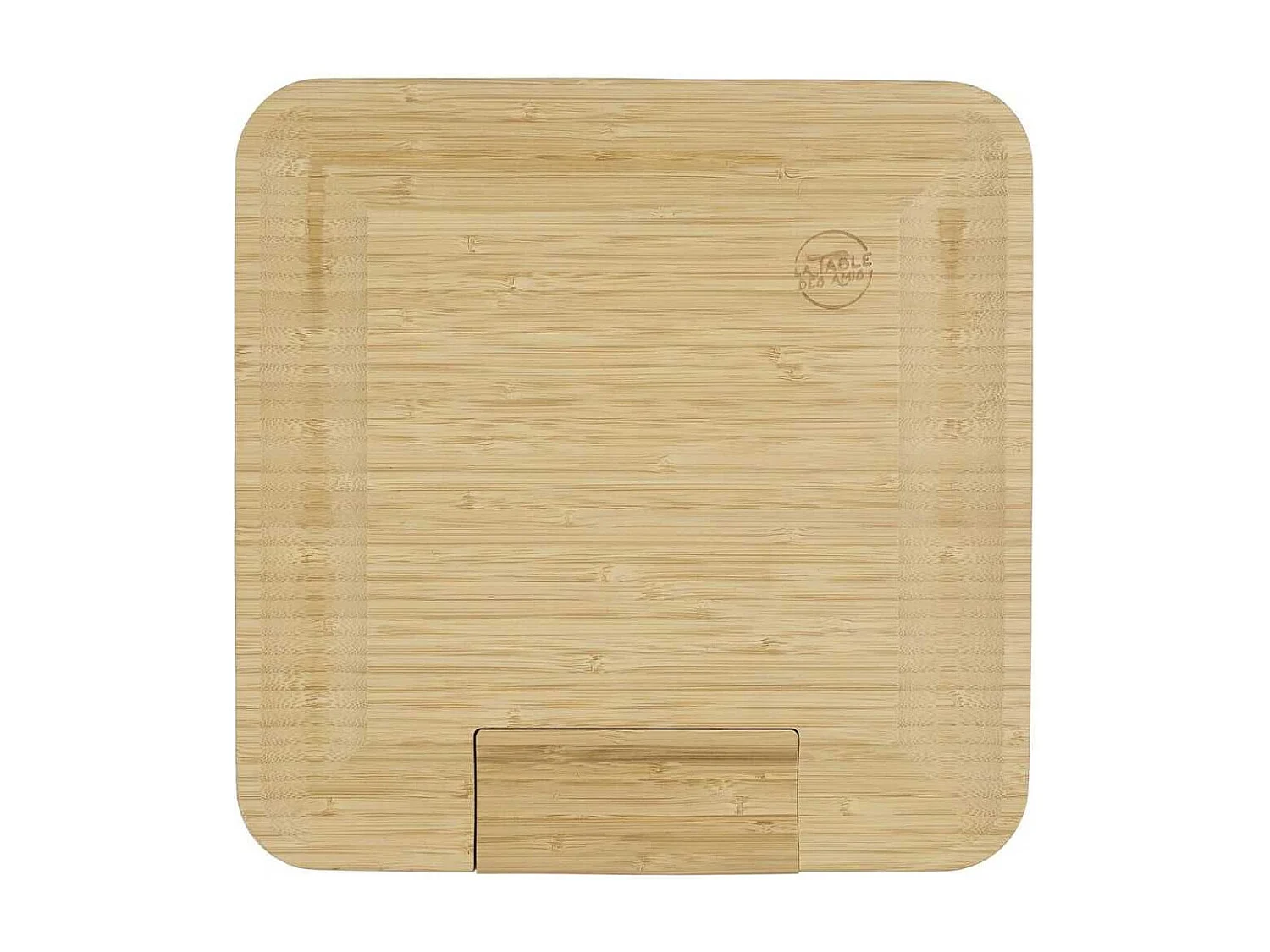 Planche apéro en bambou avec tiroir coulissant et couteaux à fromage inclus