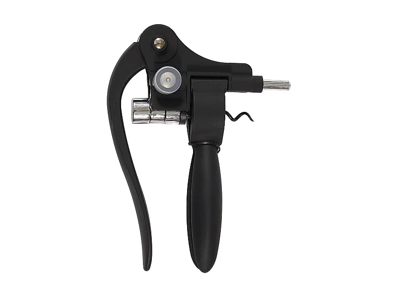 Tire-bouchon à levier en plastique et métal noir