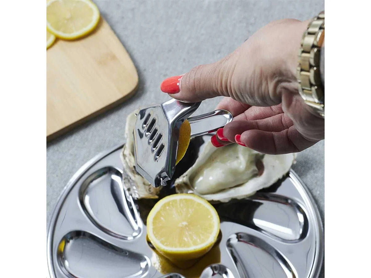 Coffret à huîtres 9 pièces en acier inoxydable