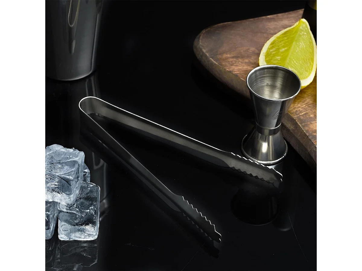 Pince à glaçons en acier inoxydable 17,5cm