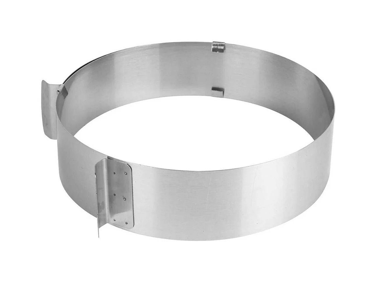 Cercle à pâtisserie extensible en acier inoxydable de 15 à 30 cm de diamètre