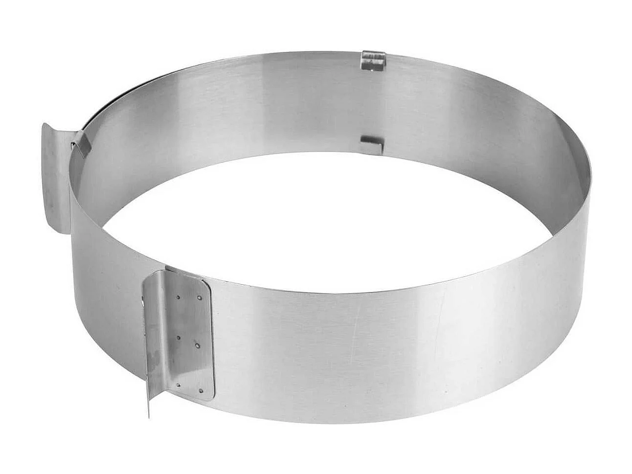 Cercle à pâtisserie extensible en acier inoxydable de 15 à 30 cm de diamètre