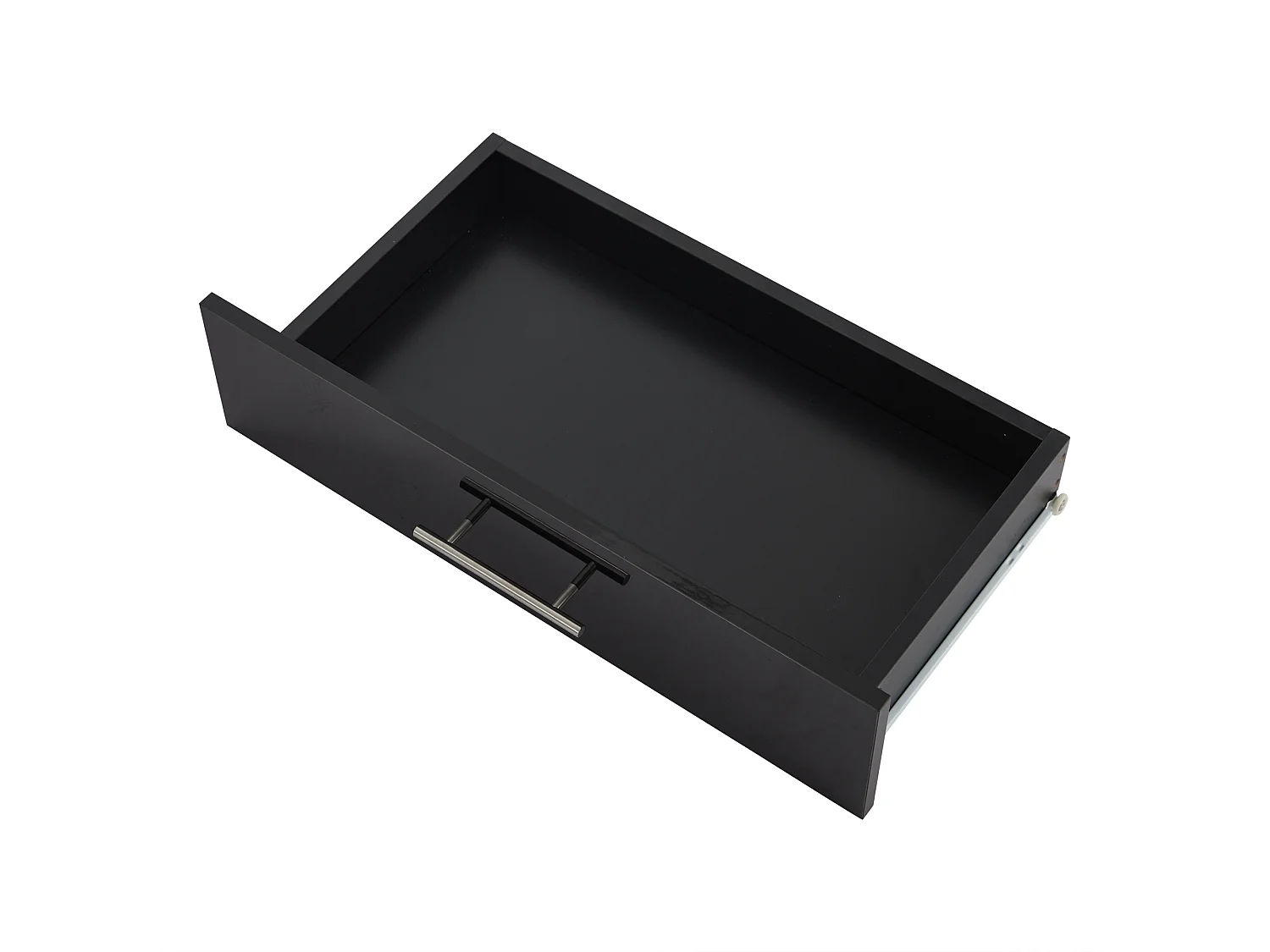 Vitrine 60x35x180cm 1 porte et 3 tiroirs de rangement - buffet LED - verre décoratif - noir