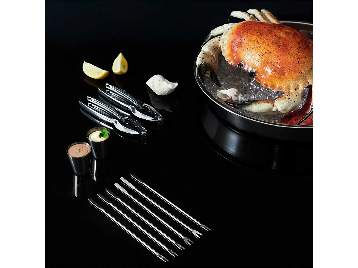 Coffret à crustacés 10 pièces en acier inoxydable
