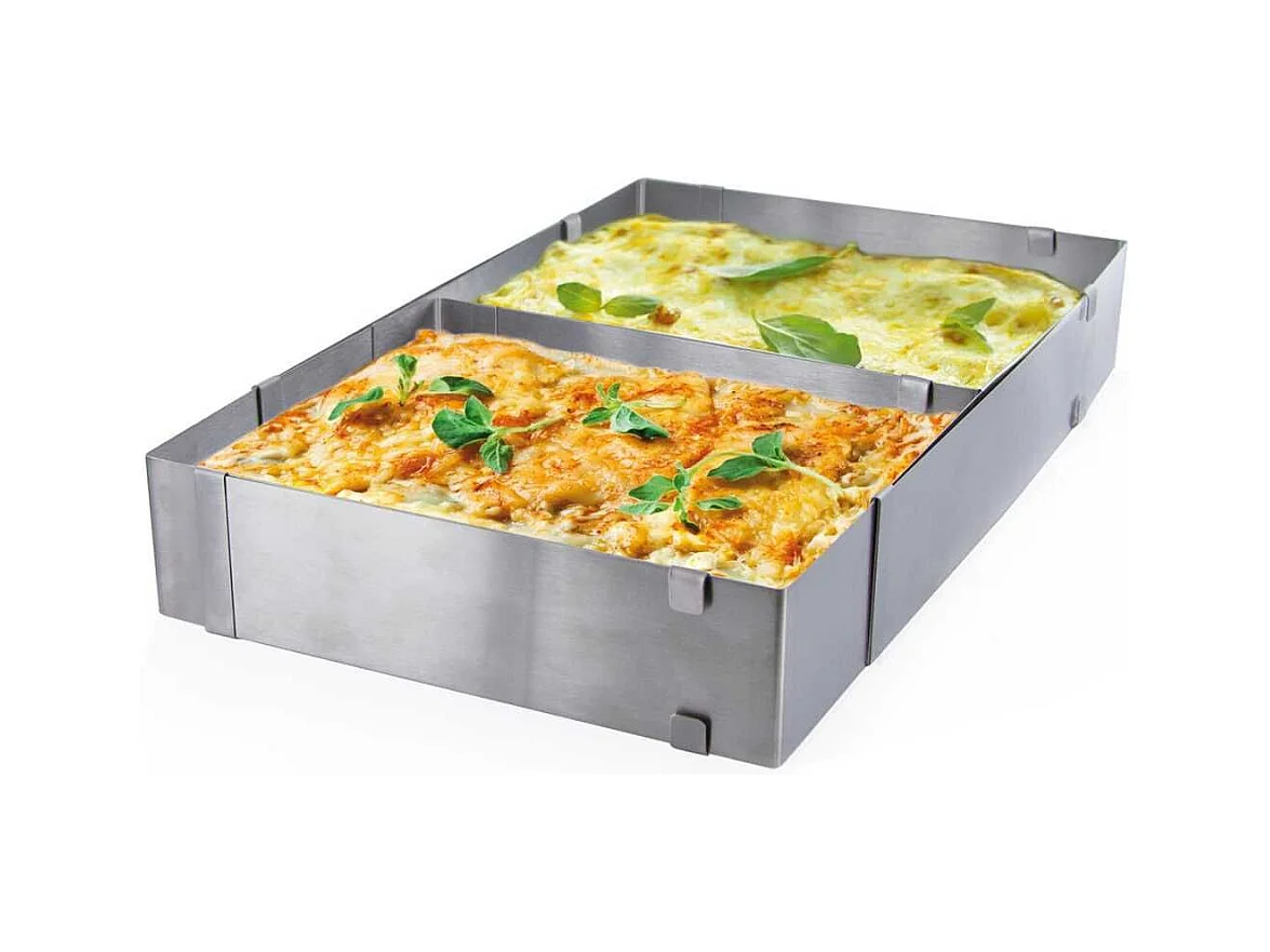 Cadre à pâtisserie extensible en acier inoxydable avec séparateur amovible