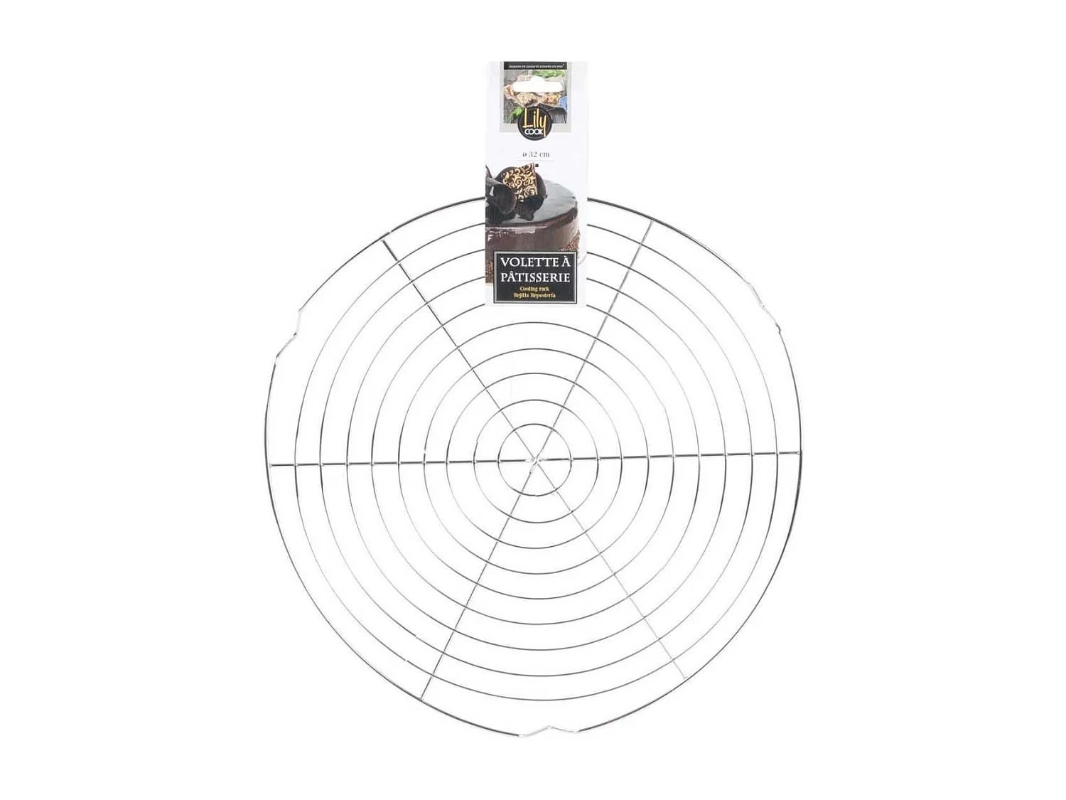 Volette à pâtisserie en acier inoxydable diamètre 32 cm