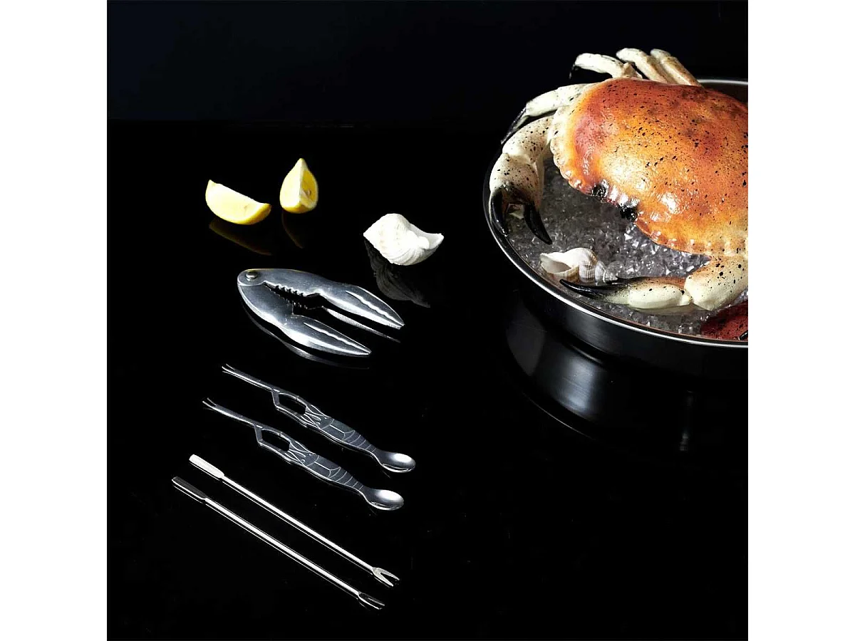 Coffret à crustacés 5 pièces en acier inoxydable