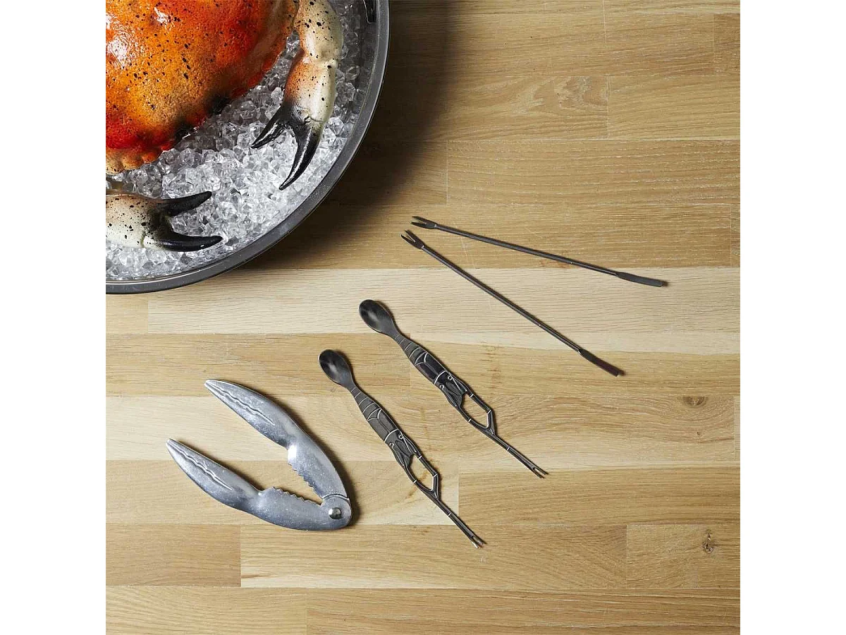 Coffret à crustacés 5 pièces en acier inoxydable