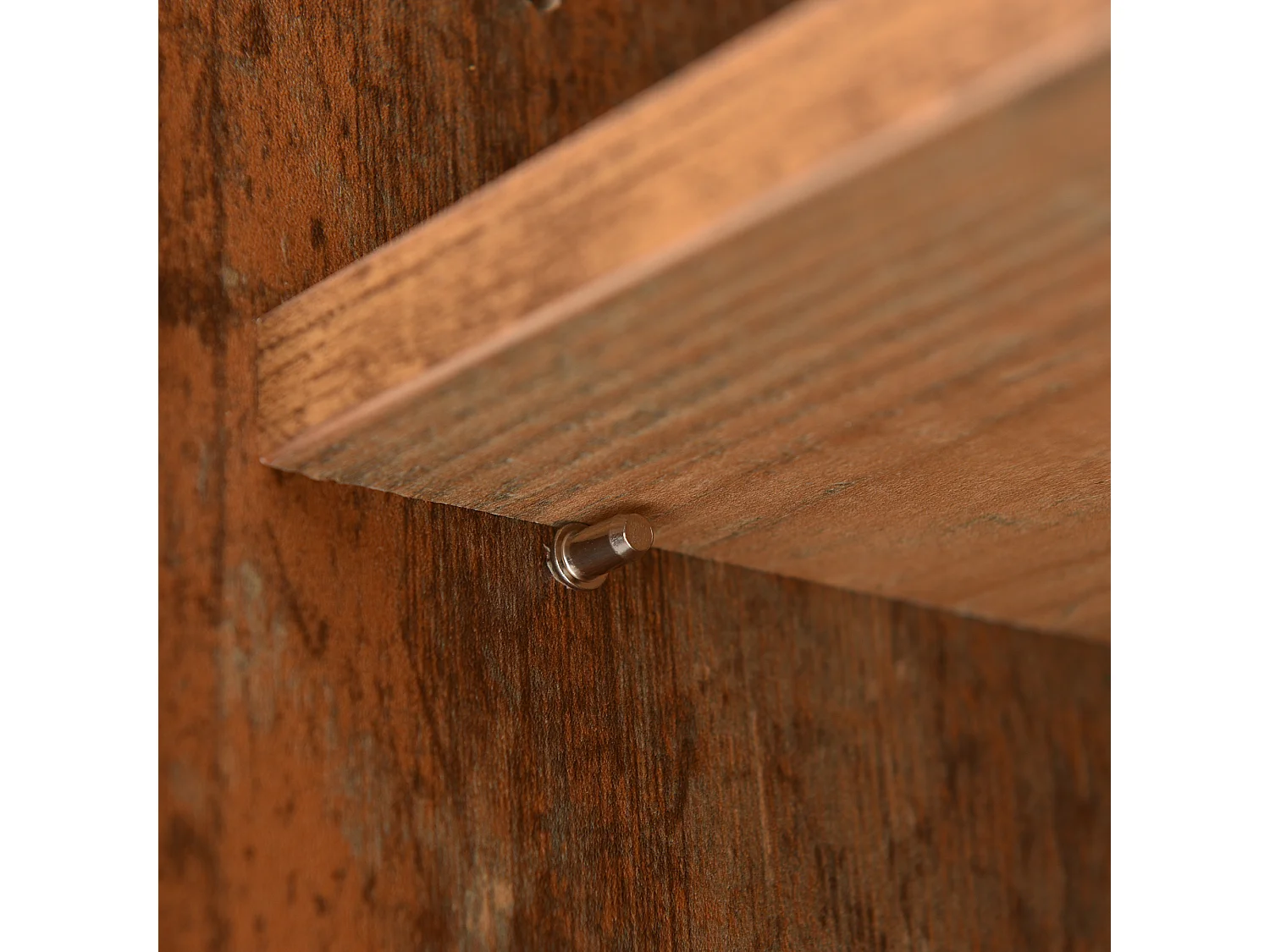 Eetkamer dressoir met 2 deuren en 3 opbergladen - verstelbare planken - hout - bruin (140x35x70 cm)