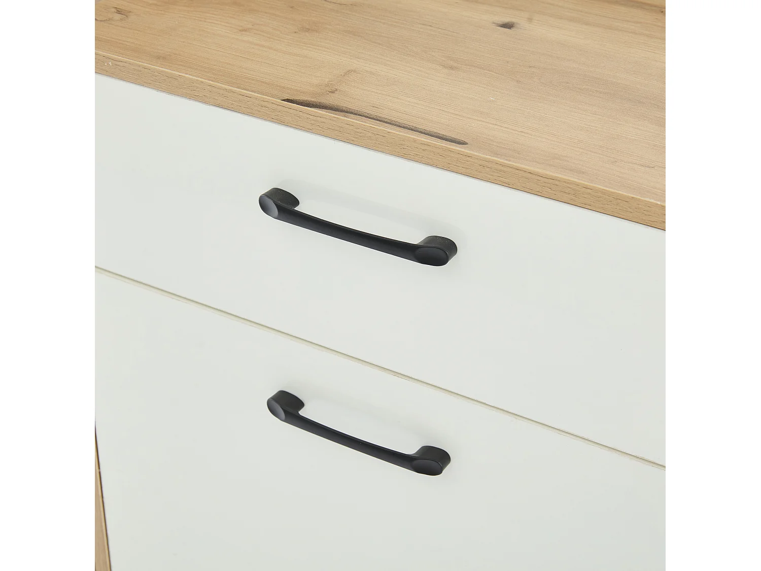 Cabina armadio ingresso con specchio + 1 cassetto + scarpiera + ganci - legno - bianco + legno naturale (100x38,5x190 cm)