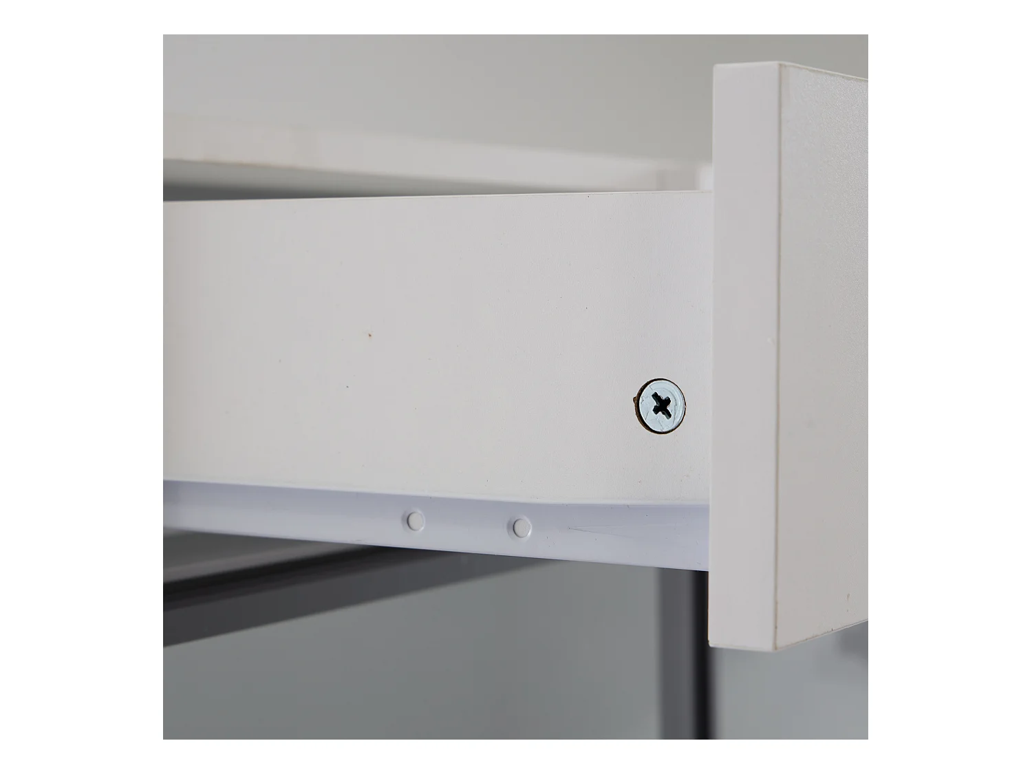 Vitrine 120x36x200cm LED 6 portes vitrées 3 tiroirs et rangement ouvert - meuble de rangement - blanc