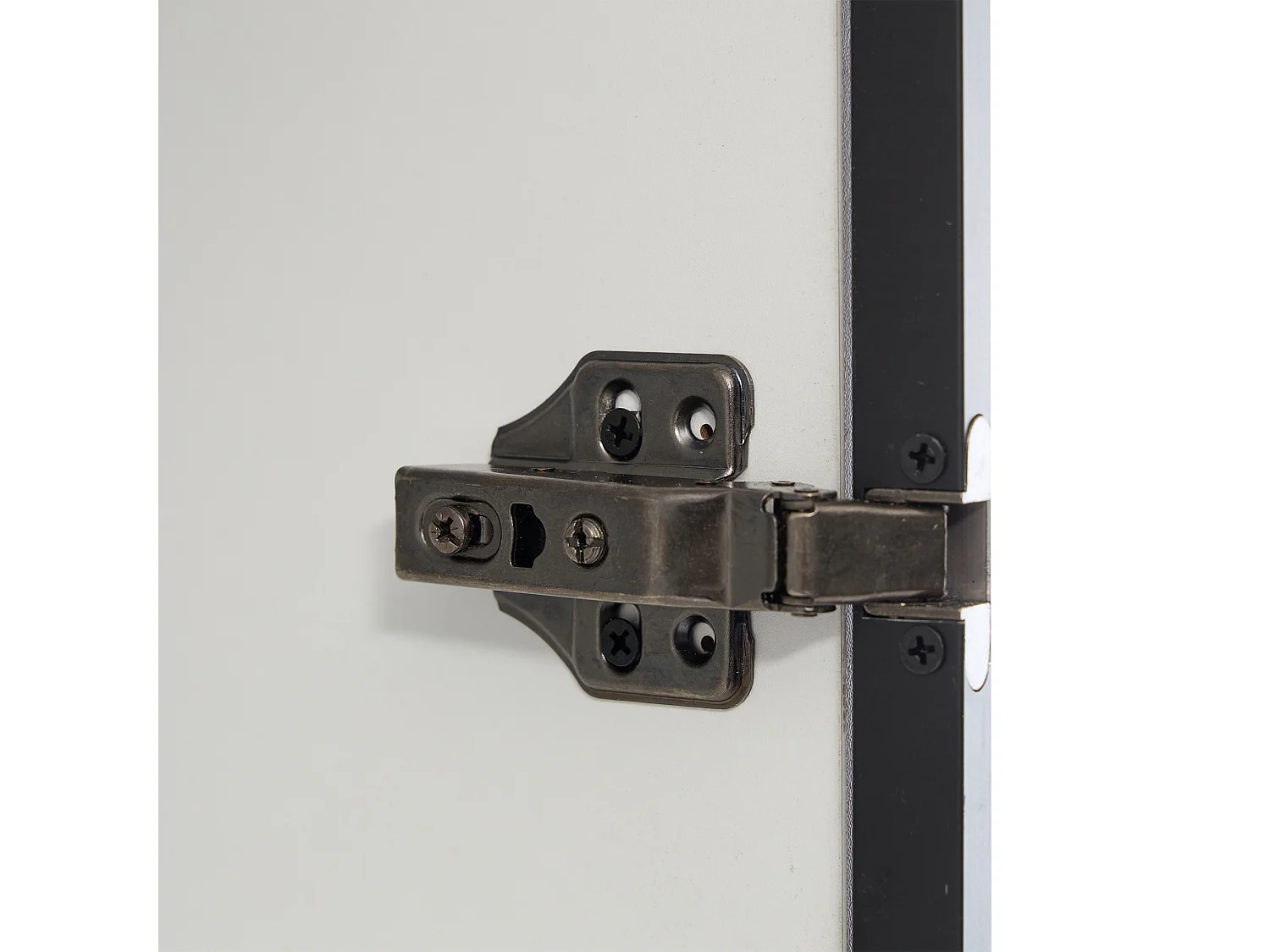 Vitrine 240x36x200cm LED 12 portes vitrées 6 tiroirs et rangement ouvert - meuble de rangement - blanc