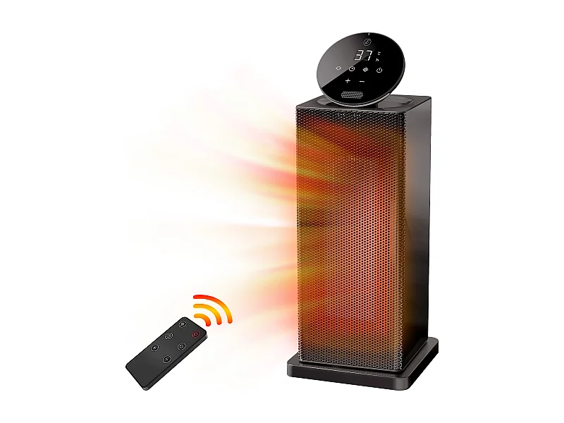 Termoventilatore Ceramico 2000 Watt Basso Consumo Stufa Stufetta Elettrica Ceramica Potente Temperatura Regolabile Timer Oscillazione 90° Con 3 Modalità Protezione