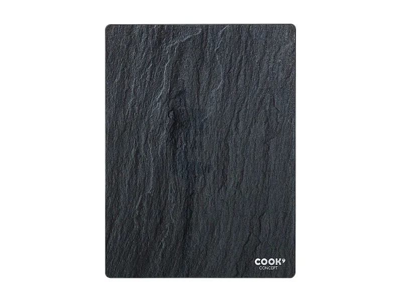 Planche à découper en verre trempé effet ardoise