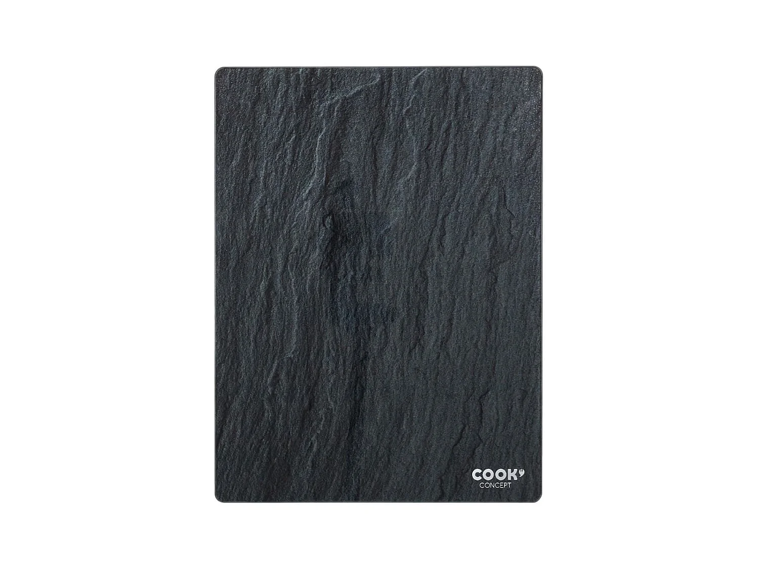 Planche à découper en verre trempé effet ardoise