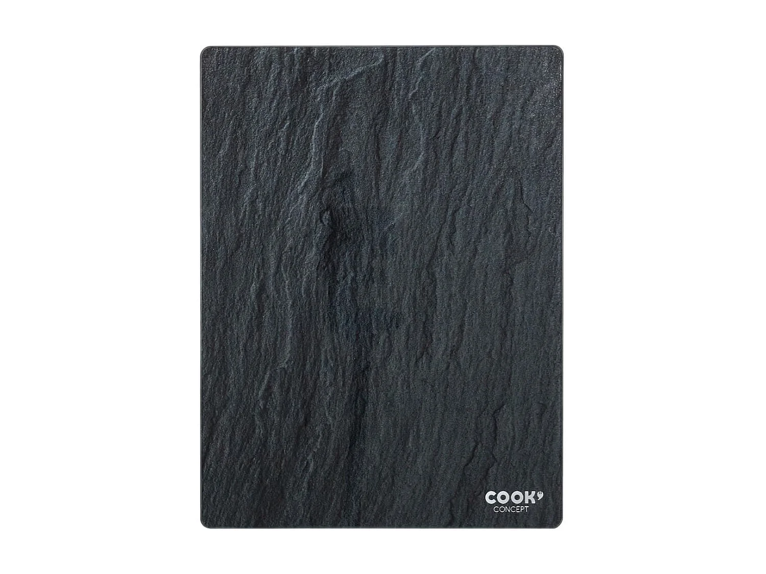 Planche à découper en verre trempé effet ardoise