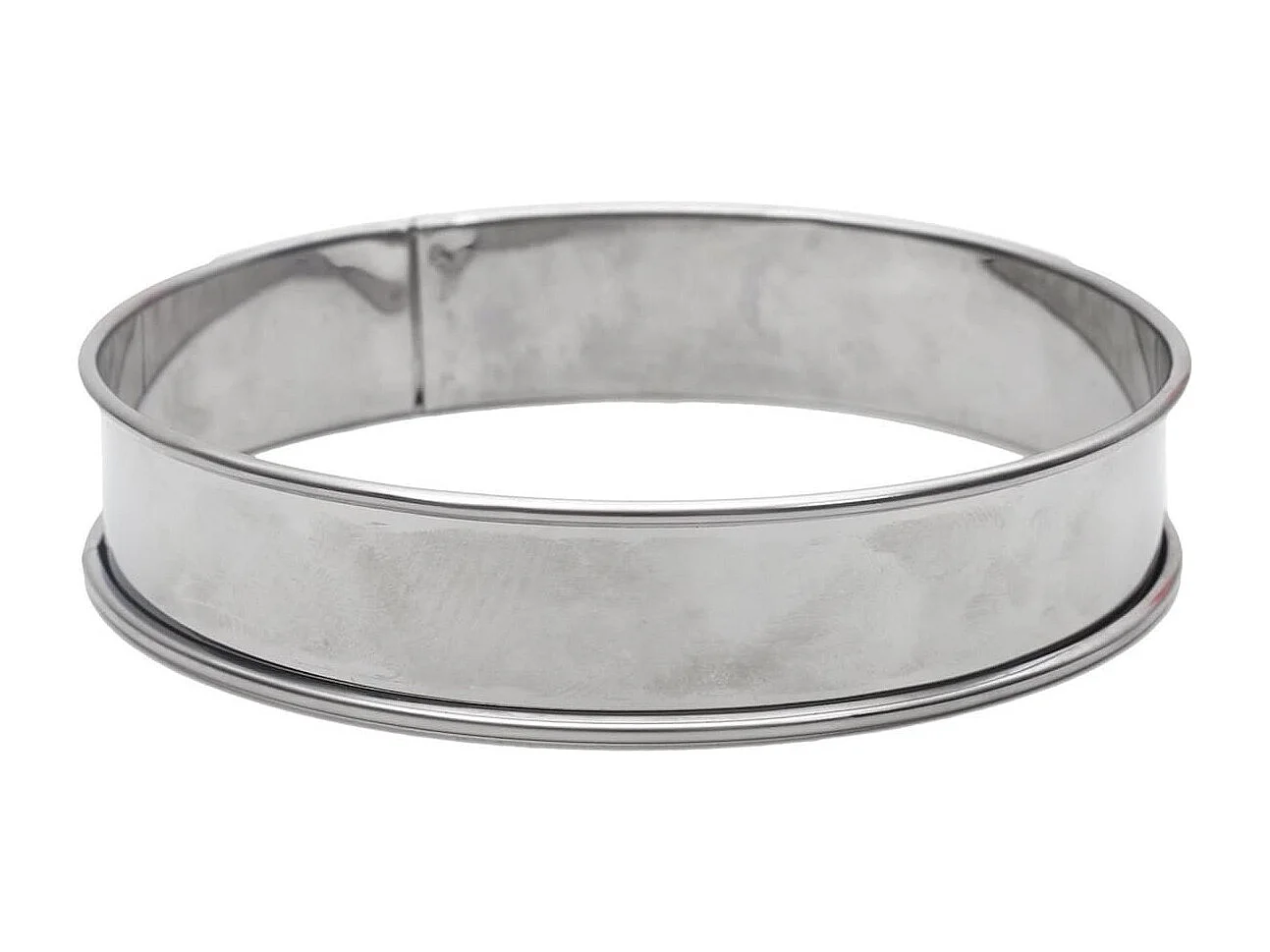 Lot de 2 cercles à tartelettes en inox