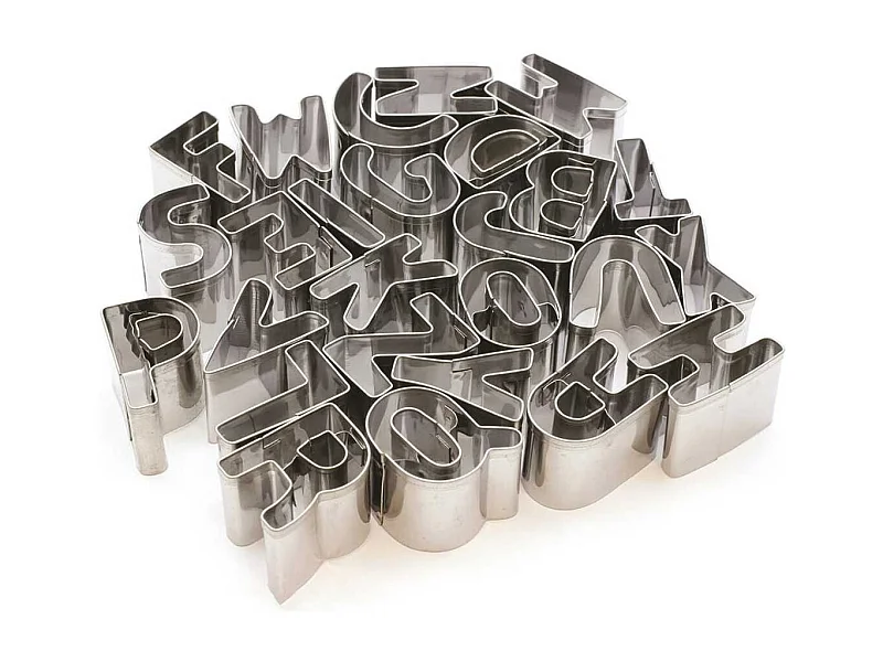 Pack de 26 emporte-pièces alphabet en inox