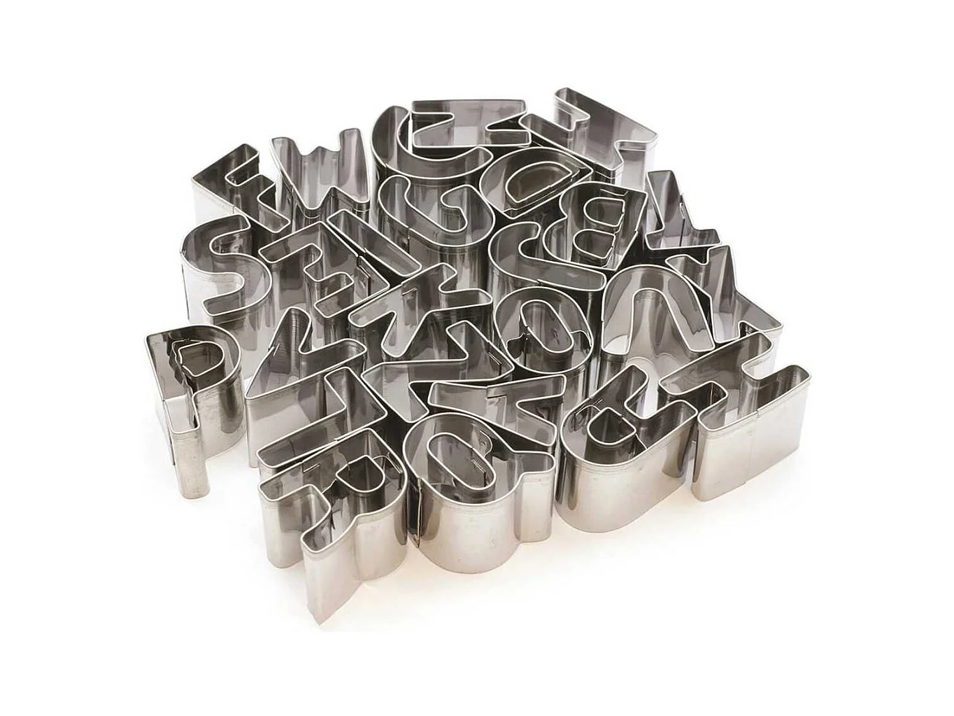Pack de 26 emporte-pièces alphabet en inox
