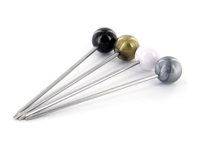 Set de 12 piques à bigorneaux inox avec support circulaire