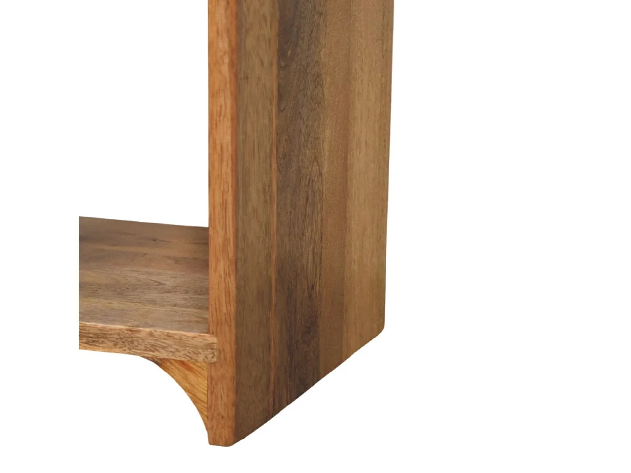 Artisan Furniture Bois Massif Table de Chevet Newton Mini en Chêne, 1 Tiroir et Étagère Ouverte, Beige
