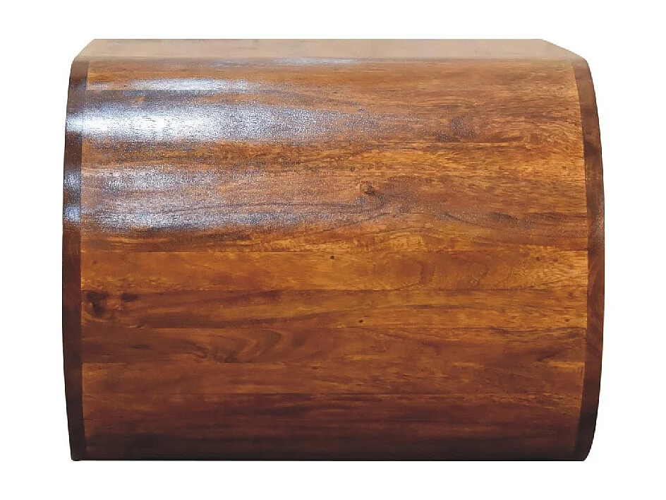 Artisan Furniture Bois Massif Table Basse Amaya, Fente Ouverte, Brun Foncé