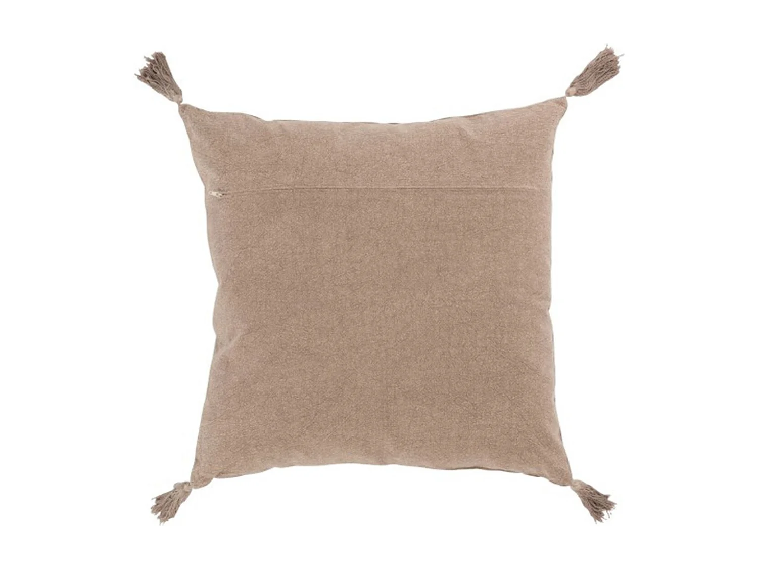 Coussin Déco en Velours "Roma" 45x45cm Marron