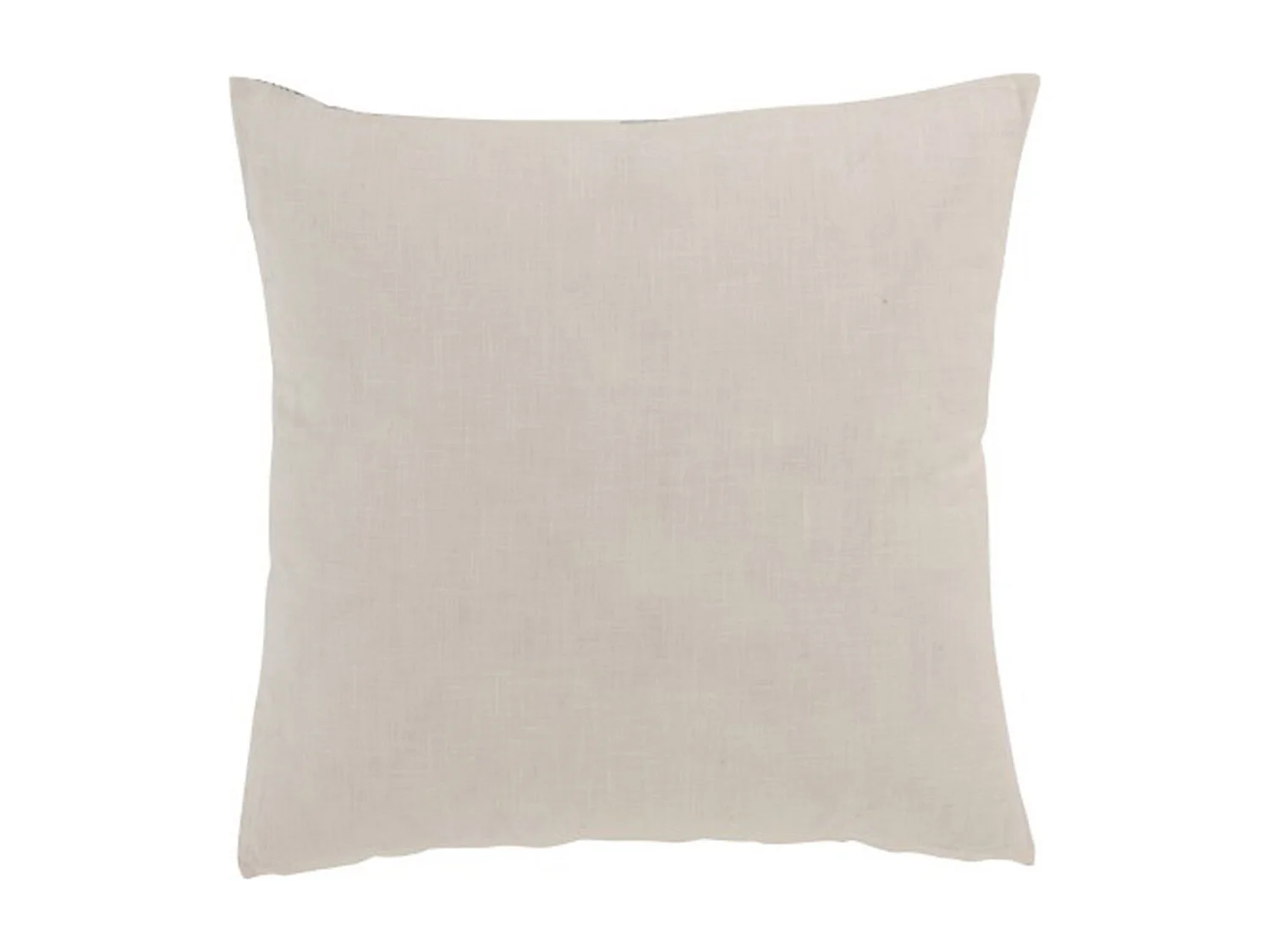 Coussin Carré Coton "Aztèque" 50x50cm Bleu & Blanc