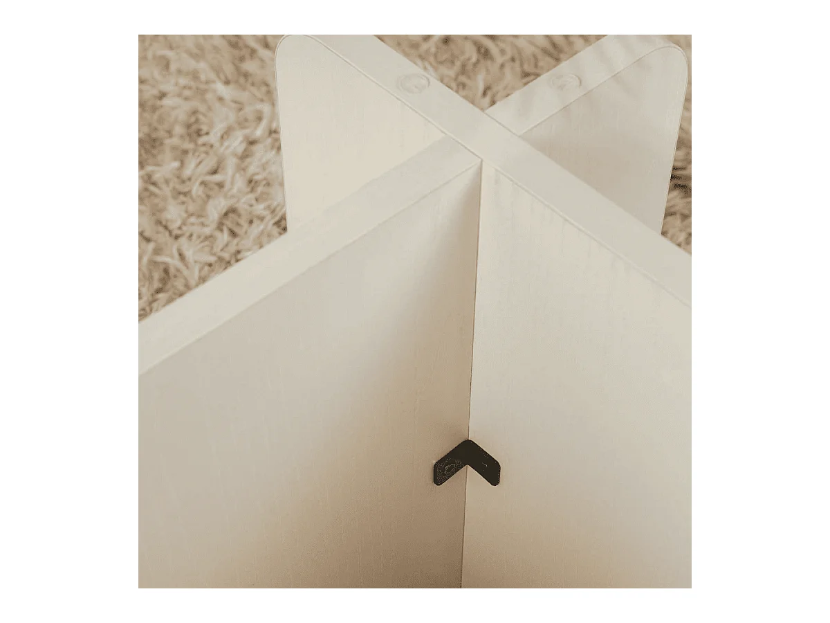 Table basse avec plateau en verre trempé L105 cm - FLAVIO