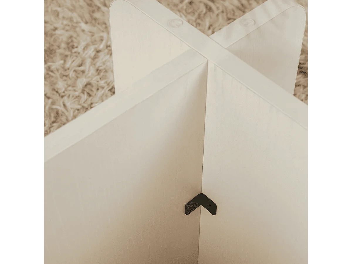 Table basse avec plateau en verre trempé L105 cm - FLAVIO