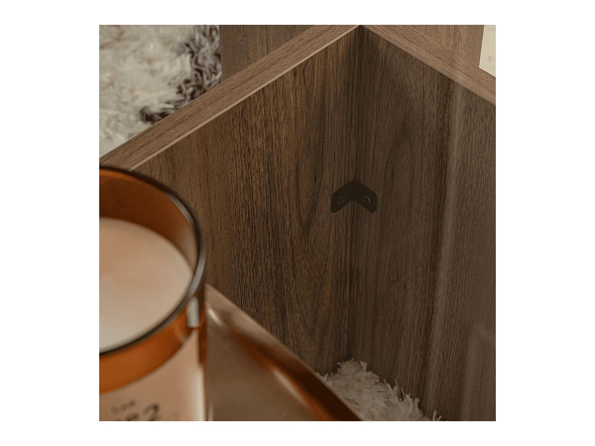 Table basse avec plateau en verre trempé L105 cm - FLAVIO