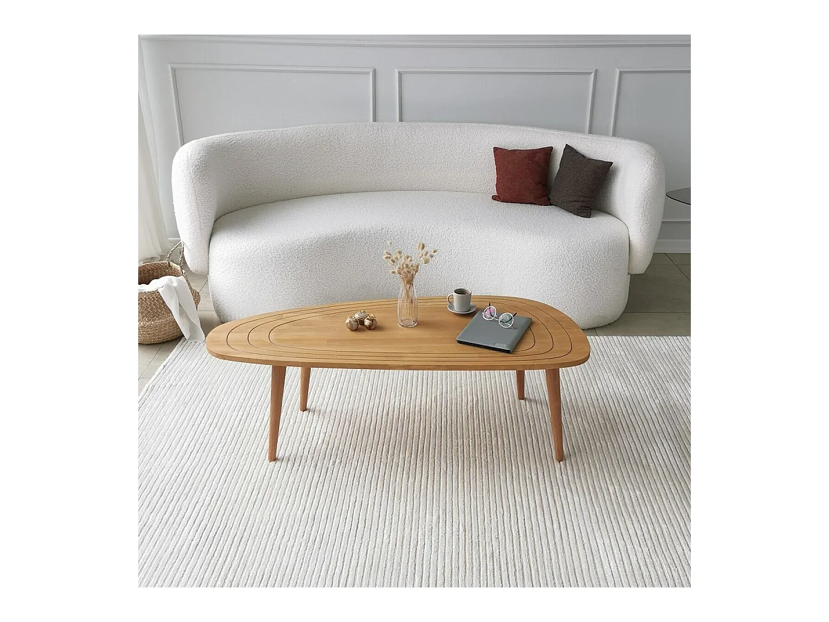 Table basse avec plateau aux bords arrondis L115 cm - SWEET