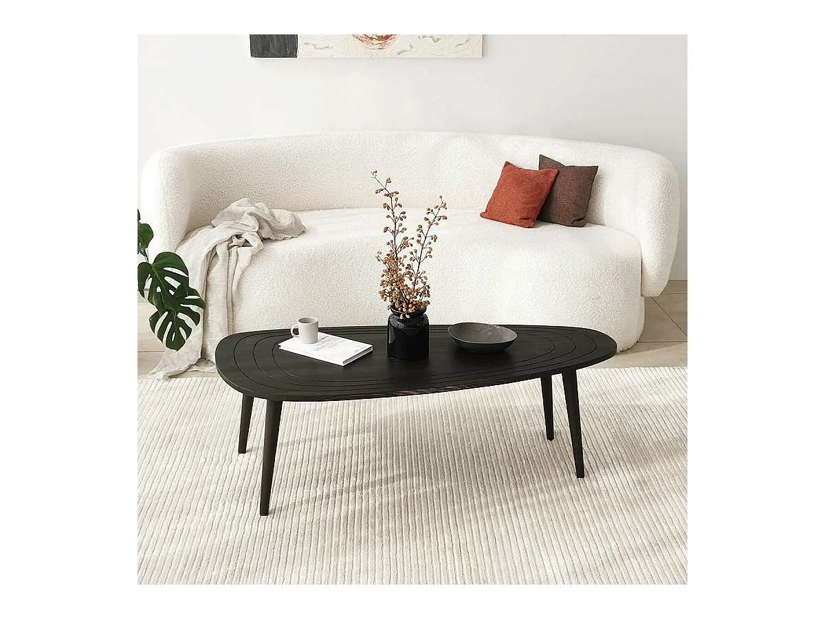 Table basse avec plateau aux bords arrondis L115 cm - SWEET