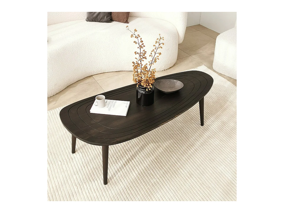 Table basse avec plateau aux bords arrondis L115 cm - SWEET