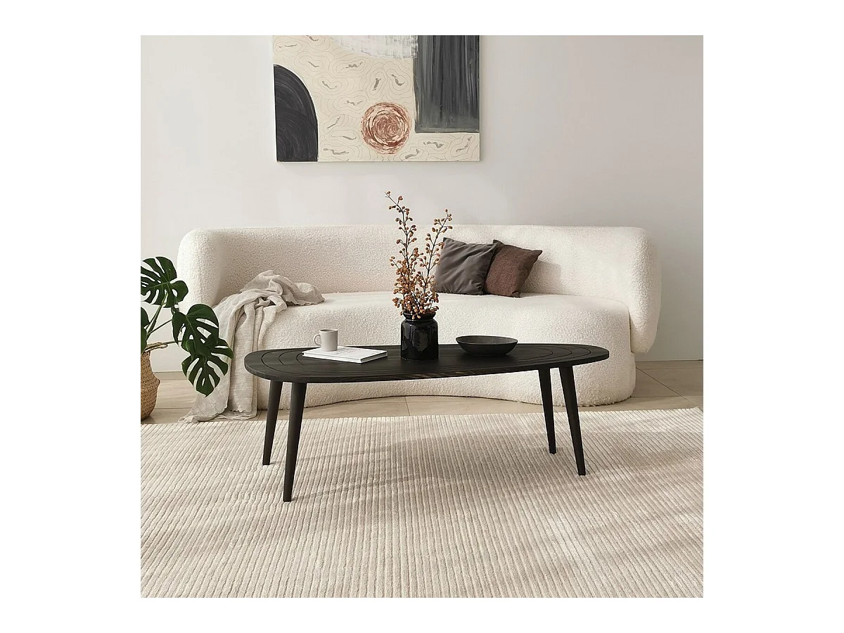 Table basse avec plateau aux bords arrondis L115 cm - SWEET