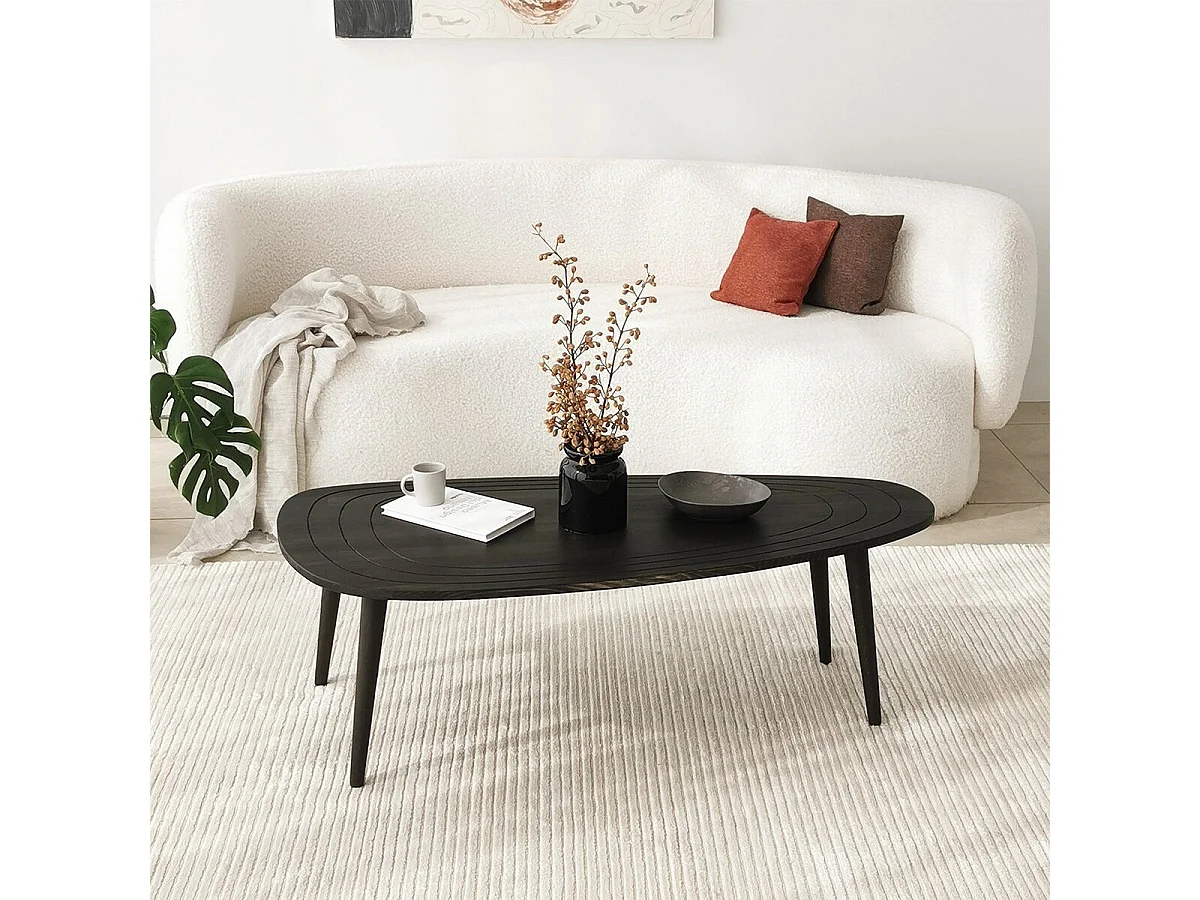 Tavolino con piano dai bordi arrotondati L115 cm - SWEET