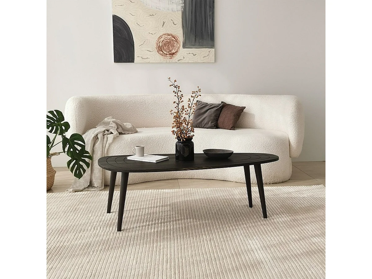 Tavolino con piano dai bordi arrotondati L115 cm - SWEET