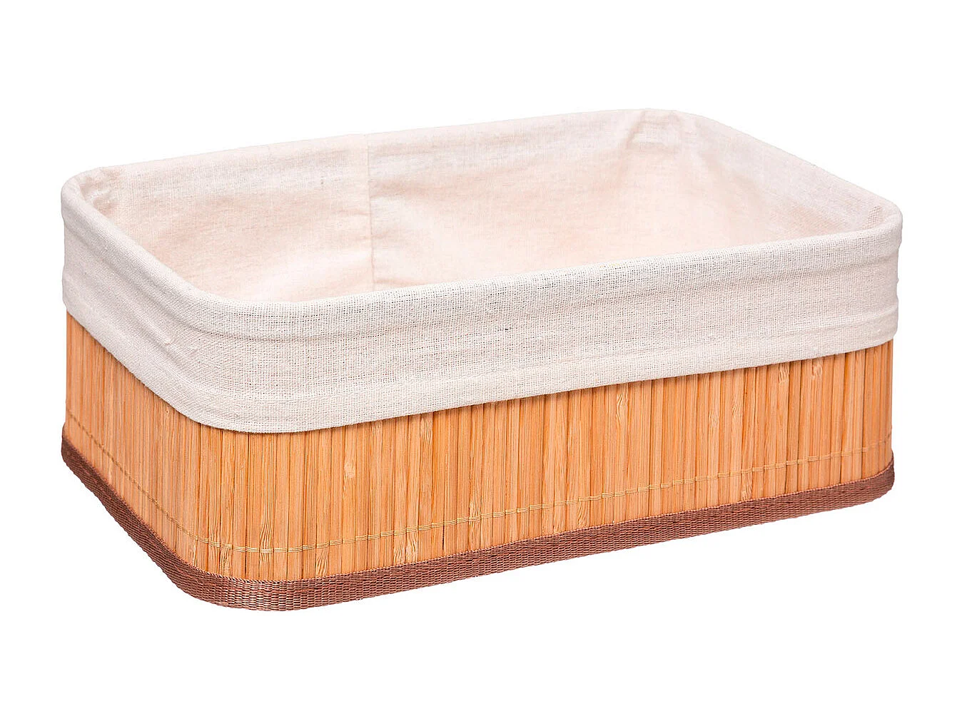 Lot de 3 Paniers de Rangement "Bambou" 30cm Naturel