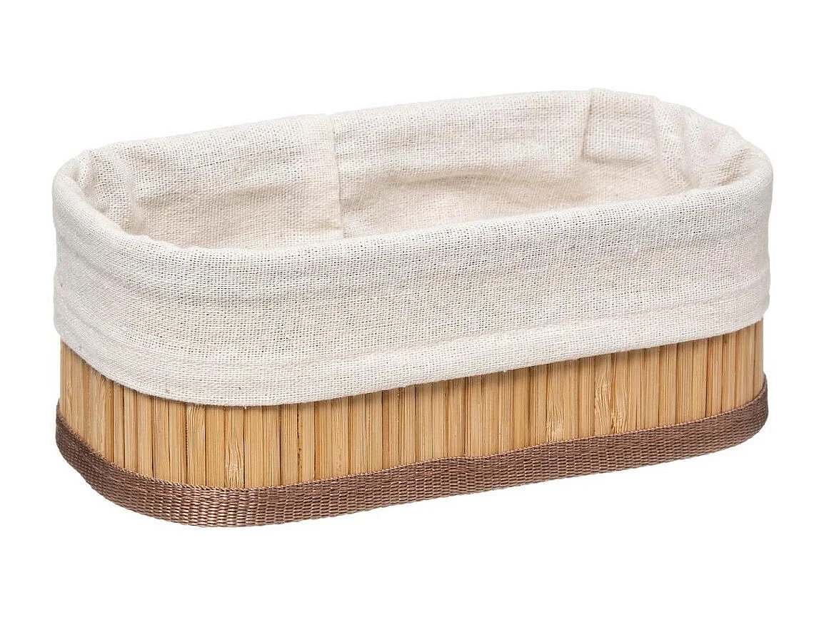 Lot de 3 Paniers de Rangement "Bambou" 30cm Naturel