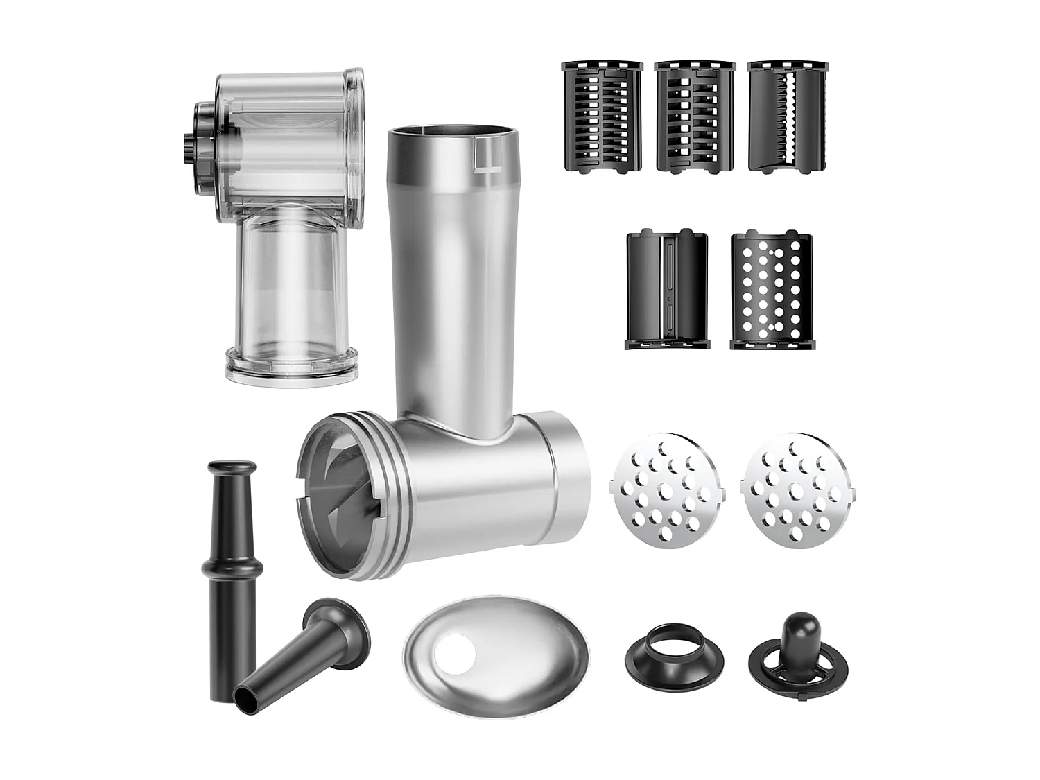 Hachoir à Viande Électrique STANEW 2500W, 2 Vitesses Réglables, 5 Lames/2 Plaques