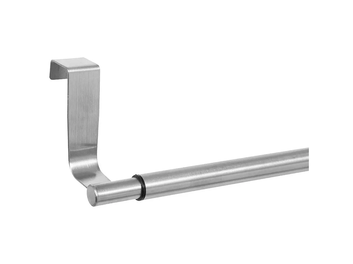 Patère de Placard Inox "Extensible" 41cm Argent