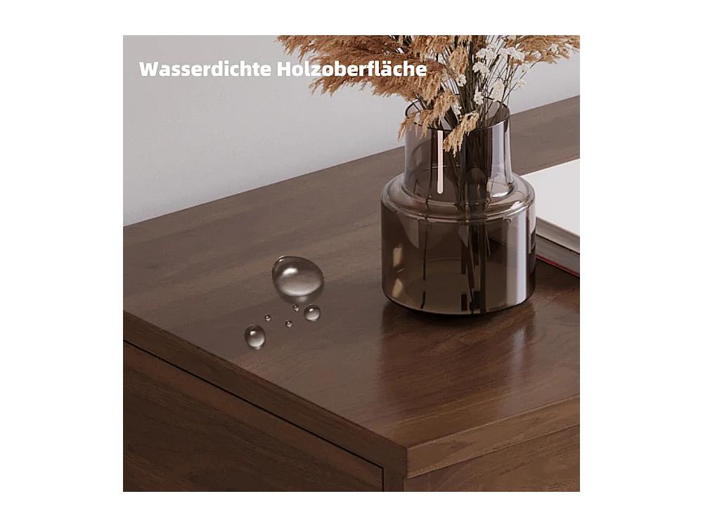 Commode étroite avec 4 tiroirs – Meuble de Rangement Moderne à l’Aspect Bois, Peu encombrant et Haut, idéal pour la Chambre, Le Salon ou Le Couloir, Largeur 40 cm