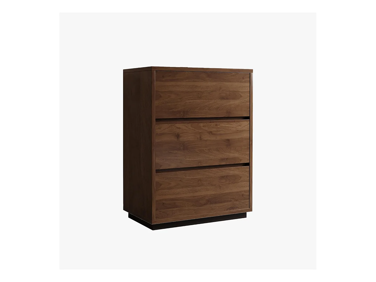 Commode étroite avec 3 tiroirs – Meuble de Rangement Moderne à l’Aspect Bois, Peu encombrant et Haut, idéal pour la Chambre, Le Salon ou Le Couloir, Largeur 40 cm