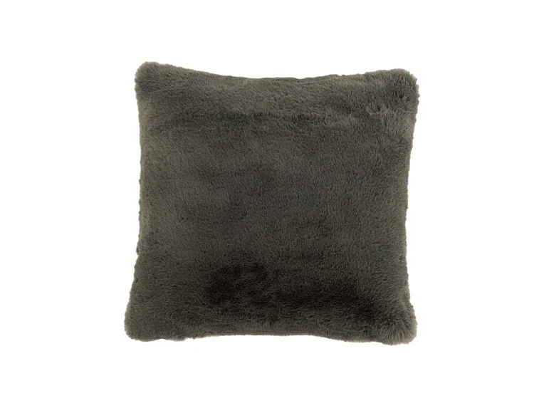 Cojín cuadrado de poliéster gris de 41x41cm