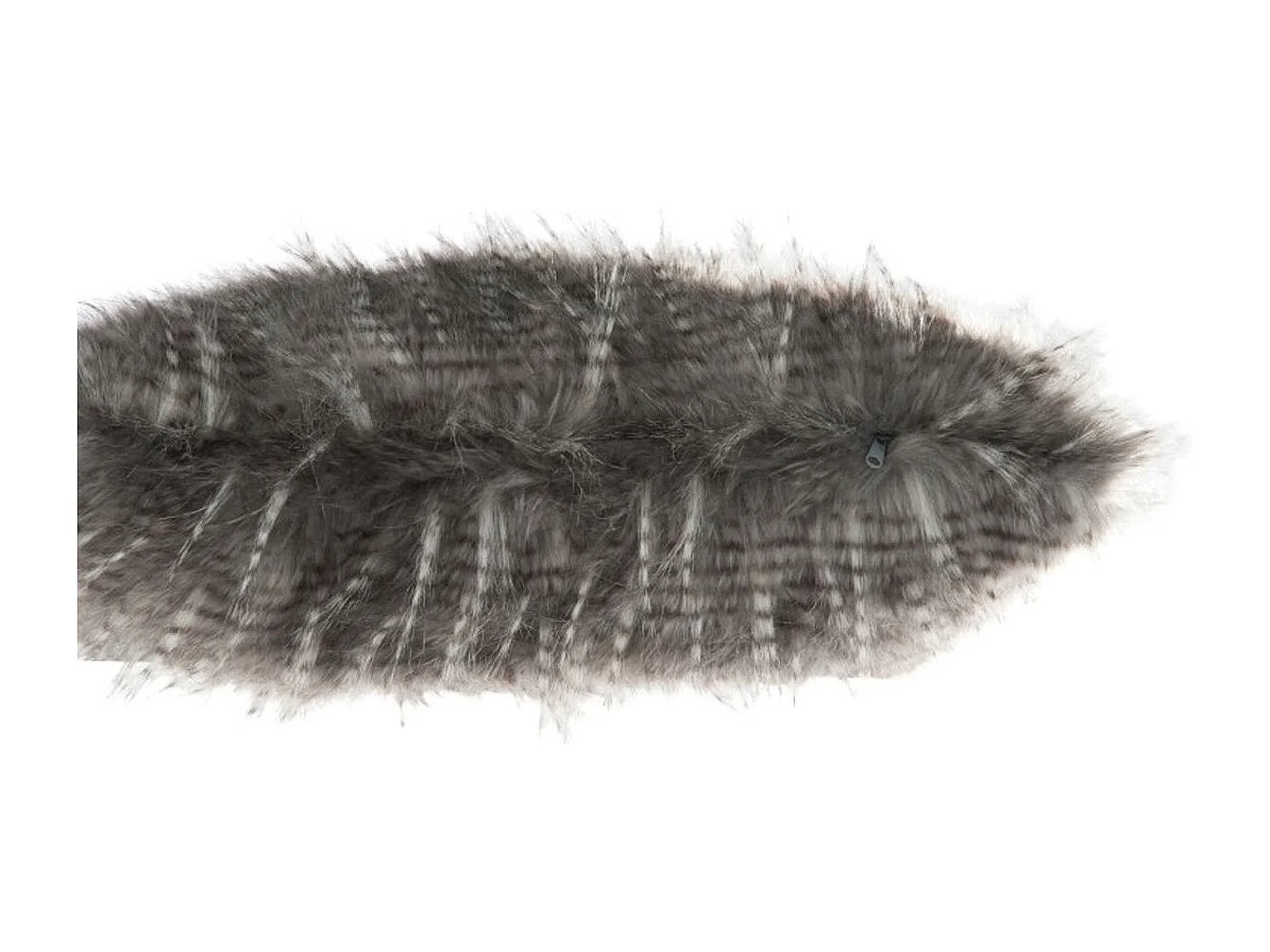 Cuscino quadrato in finta pelliccia grigia 51x51 cm