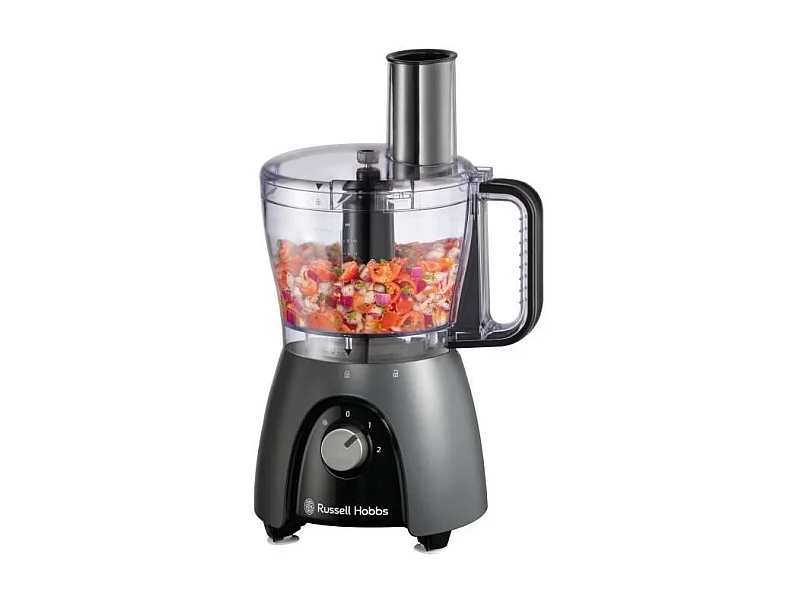 Robot culinaire - RUSSEL HOBBS - Desire Matte Charcoal - 600 W - 2 vitesses + pulse - Noir