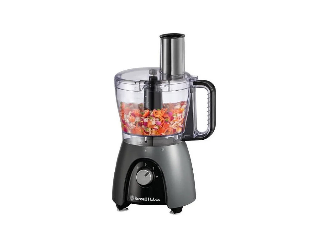 Robot culinaire - RUSSEL HOBBS - Desire Matte Charcoal - 600 W - 2 vitesses + pulse - Noir